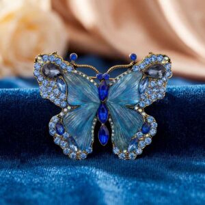 Klein Blue Butterfly Brooch