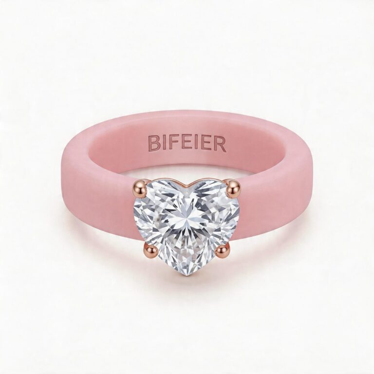 Ring Silicone Love Zircon Ring