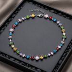 Necklace Colorful Zircon Necklace