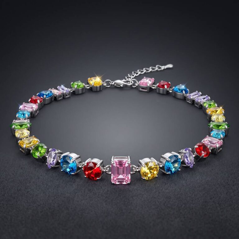 Necklace Colorful Zircon Necklace