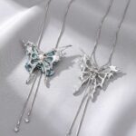 Necklace Green Butterfly Necklace