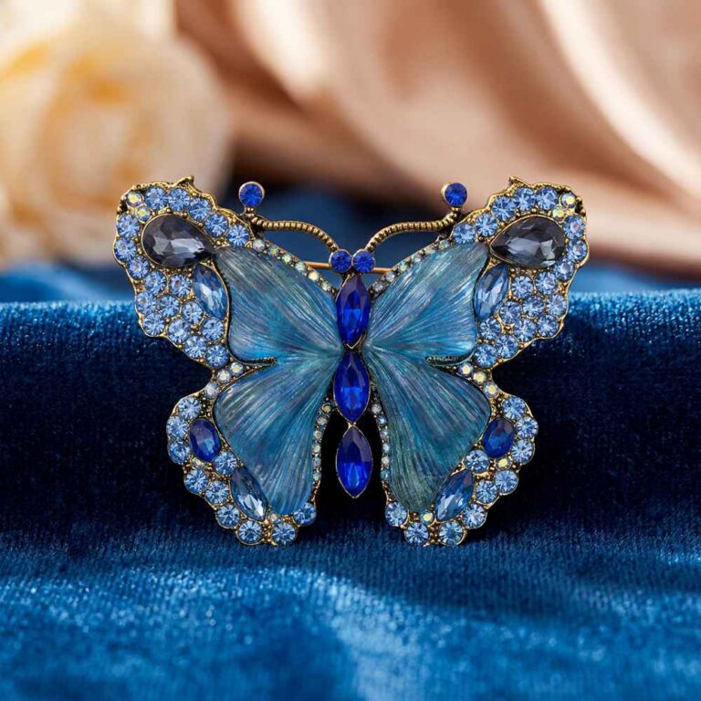 Brooch Klein Blue Butterfly Brooch