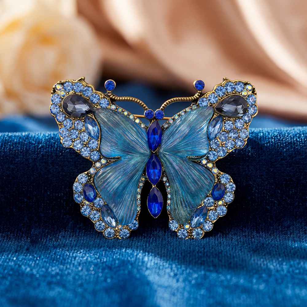 Brooch Klein Blue Butterfly Brooch