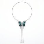 Necklace Green Butterfly Necklace